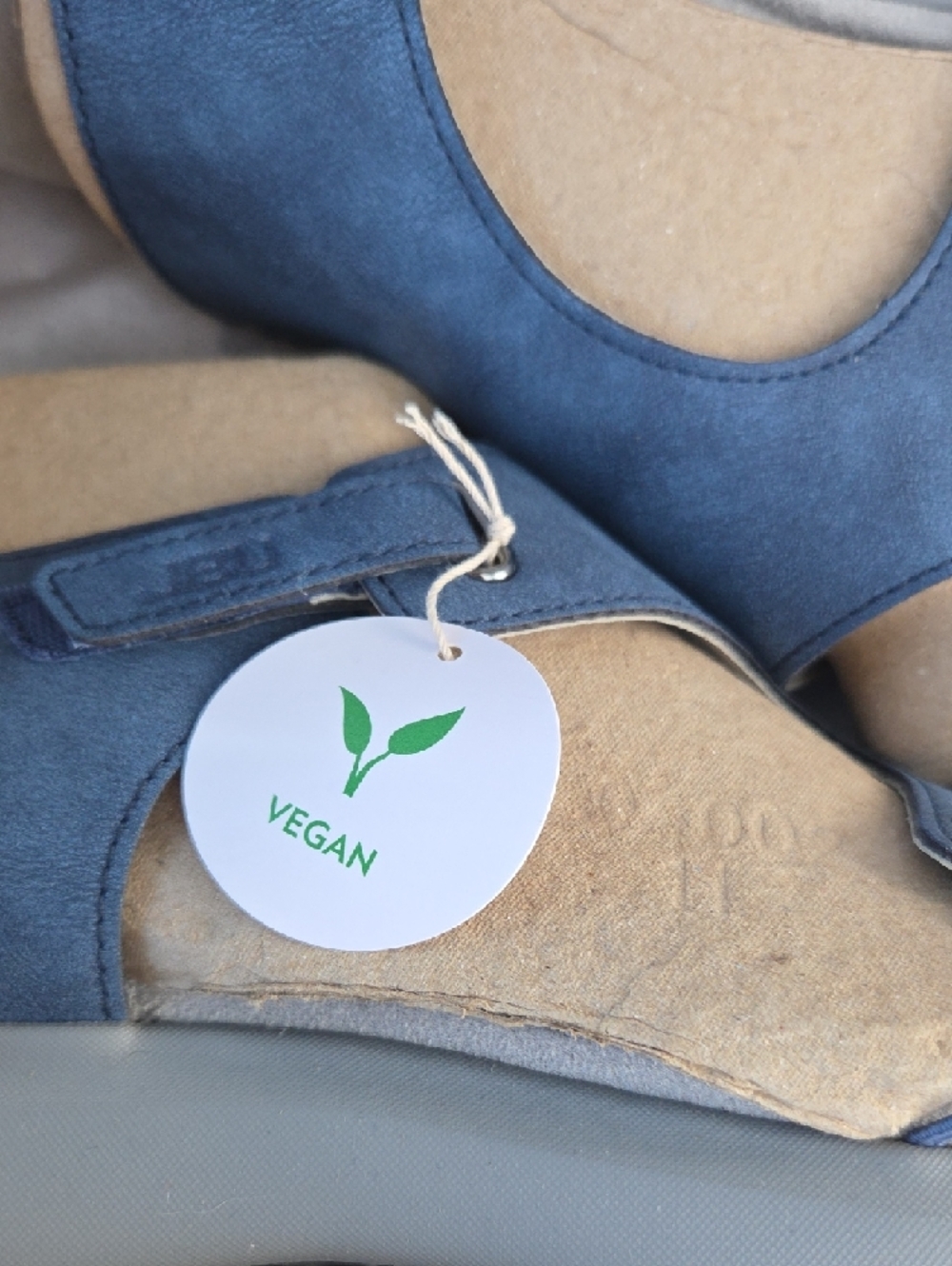 Jambu Blue and Tan Women's Sandals - Picture 6 of 10
